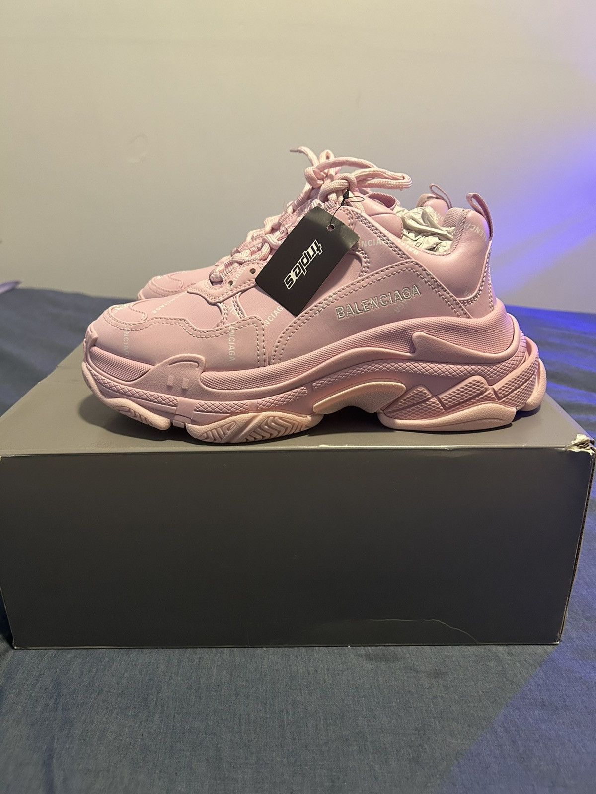 Balenciaga Balenciaga triple S all over logo sneaker Size US 9 / IT 39 - 6 Thumbnail