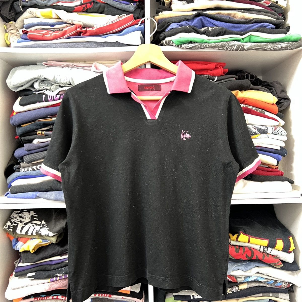 Japanese Brand × Kenzo × Vintage KENZO WOMEN POLO TEE Size XS / US 0-2 / IT 36-38 - 1 Thumbnail
