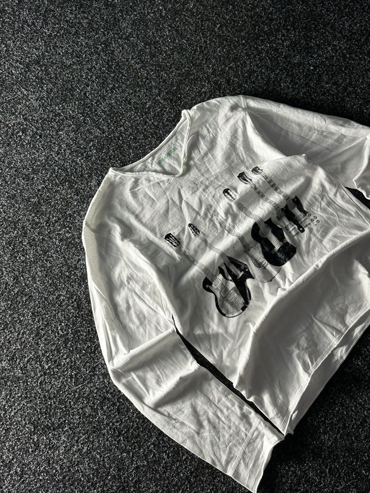 Vintage × Zadig & Voltaire 🚨VNTG Zadig & Voltaire LOVE BIG LOGO Degrade Skull T Shirt Size S / US 4 / IT 40 - 2 Thumbnail