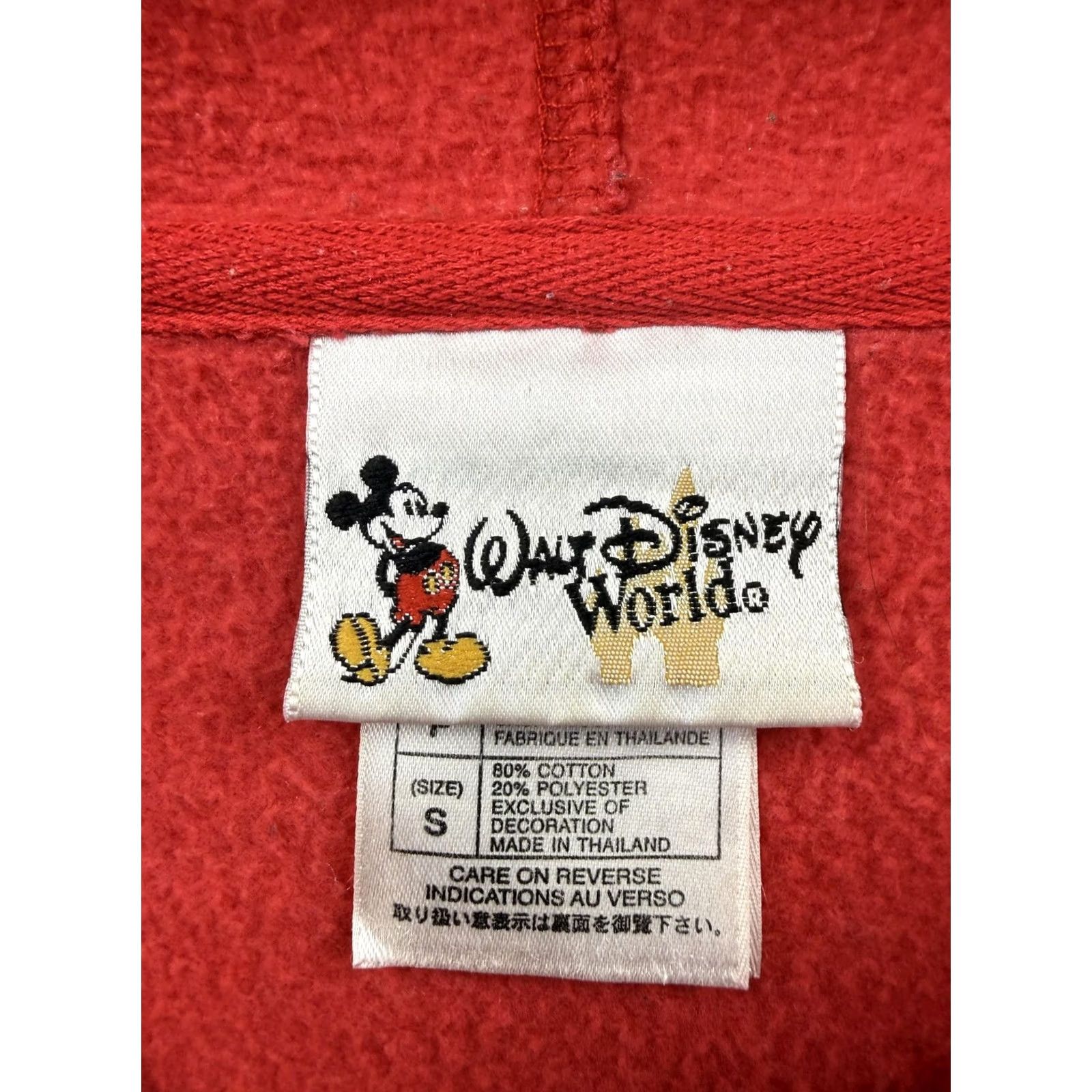 Disney Walt Disney World Hoodie Sweatshirt Womens Small Red Minnie Mouse Full Zip Size S / US 4 / IT 40 - 3 Thumbnail