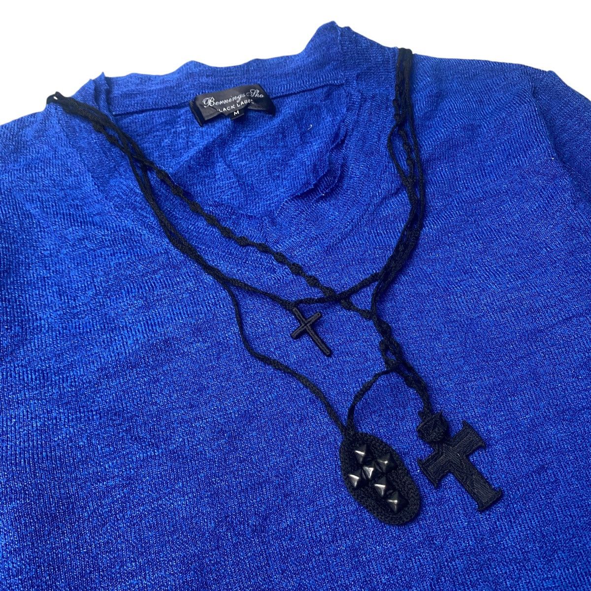 If Six Was Nine 2000's Bernings Sho Knitted Cross Necklace L/S Size US S / EU 44-46 / 1 - 2 Thumbnail