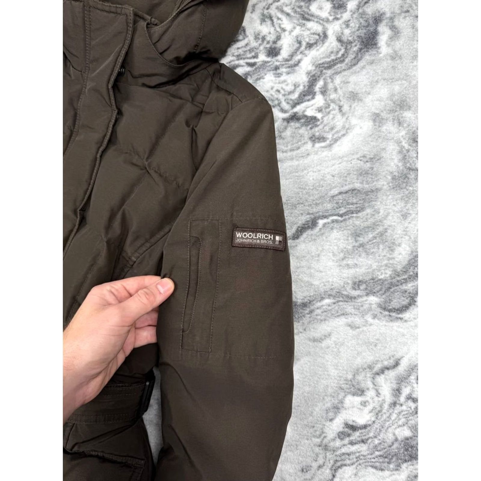 Vintage Woolrich Jacket Parka Hooded Woolrich Winter Women S Brown Down Fur Hooded Parka Jacket Size S Brown Women Size S / US 4 / IT 40 - 4 Thumbnail
