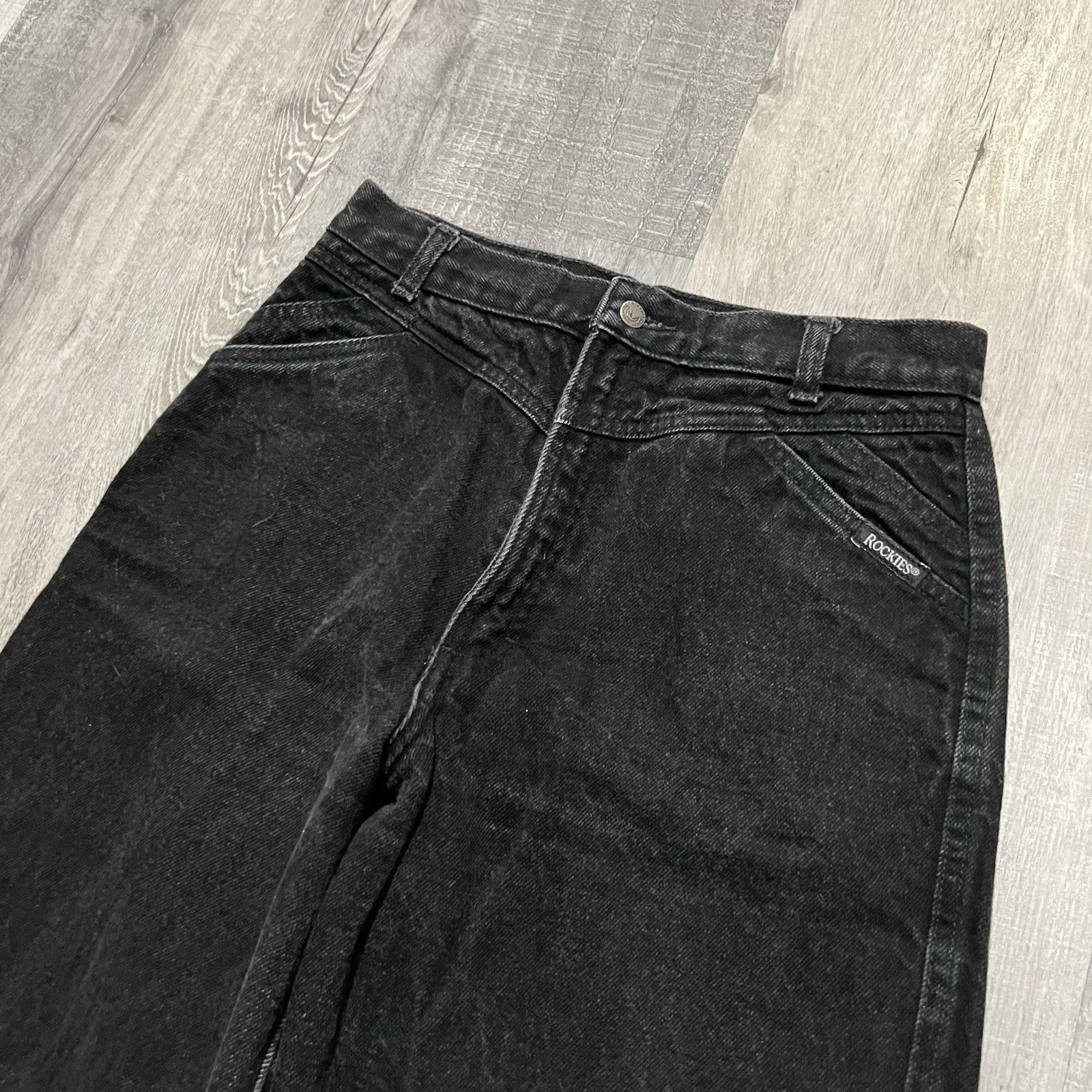 Vintage VTG Rocky Mtn Clothing Co Black Bareback Denim USA Jeans 14R Size 27" / US 4 / IT 40 - 3 Thumbnail