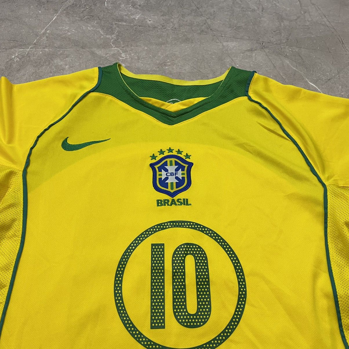 Nike RONALDINHO ! NIKE BRAZIL TEE SOCCER JERSEY 00S Size US S / EU 44-46 / 1 - 6 Thumbnail