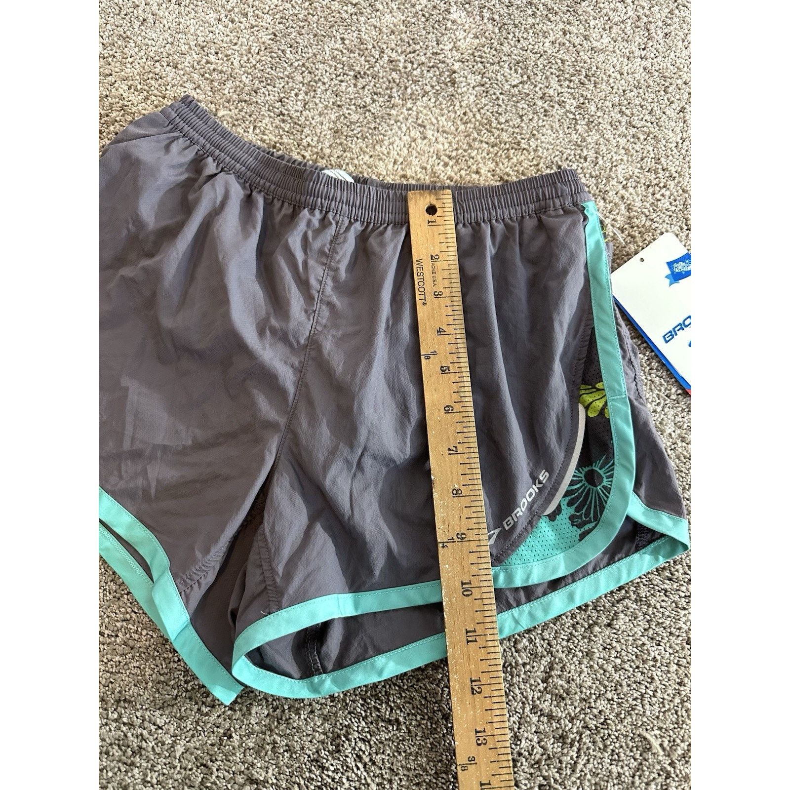Brooks brooks hvac synergy shorts womens Size Xs Gray Blue Cool Size 25" / US 0 / IT 36 - 2 Thumbnail