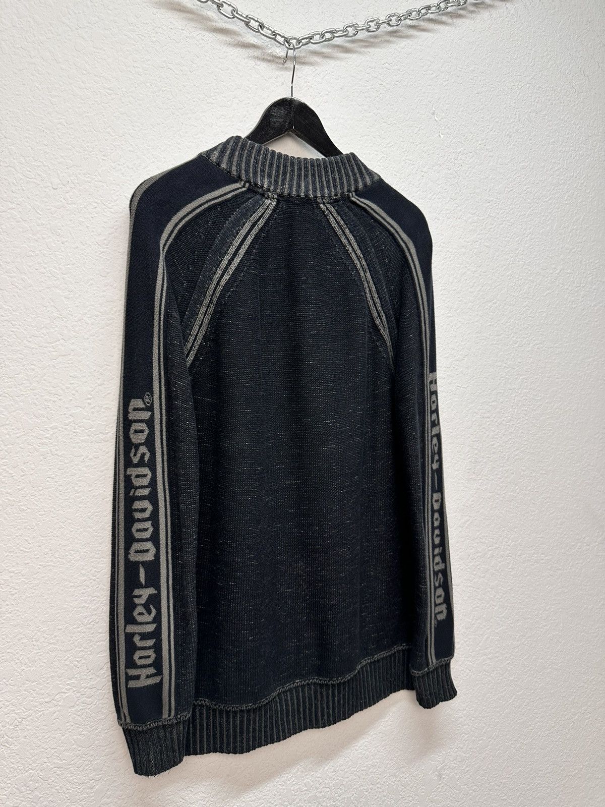 Harley Davidson Y2k Avatngarde Sweater Distressed Harley Davidson Japanese Size US L / EU 52-54 / 3 - 13 Thumbnail