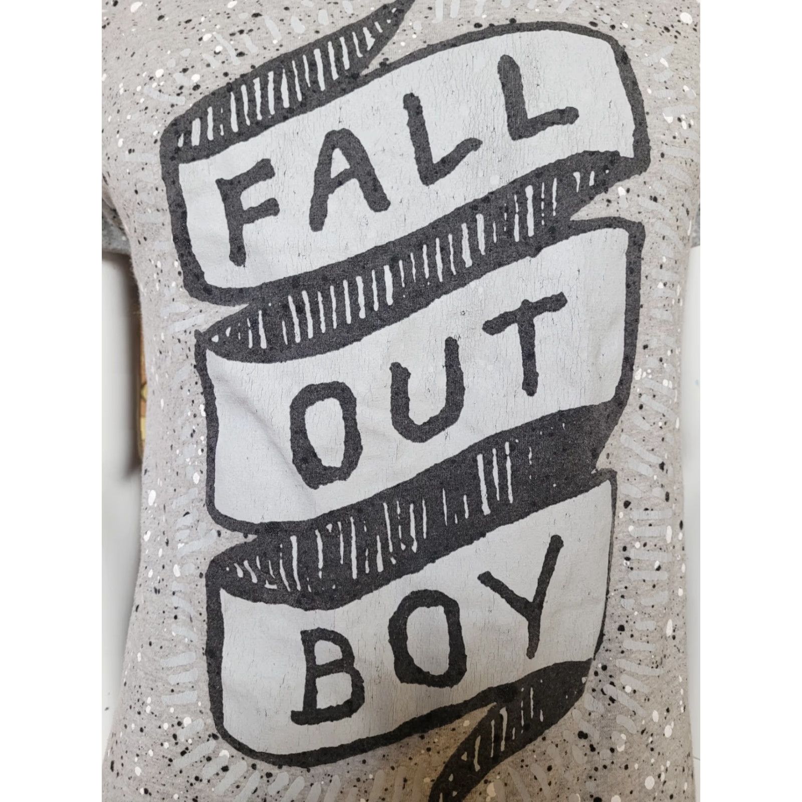 Logo 7 Manhead Fall Out Boy T-Shirt Small Short Sleeve Crew Neck Graphic Tee 00s Band Music Gray Cotton Blend Mens Size US S / EU 44-46 / 1 - 2 Thumbnail