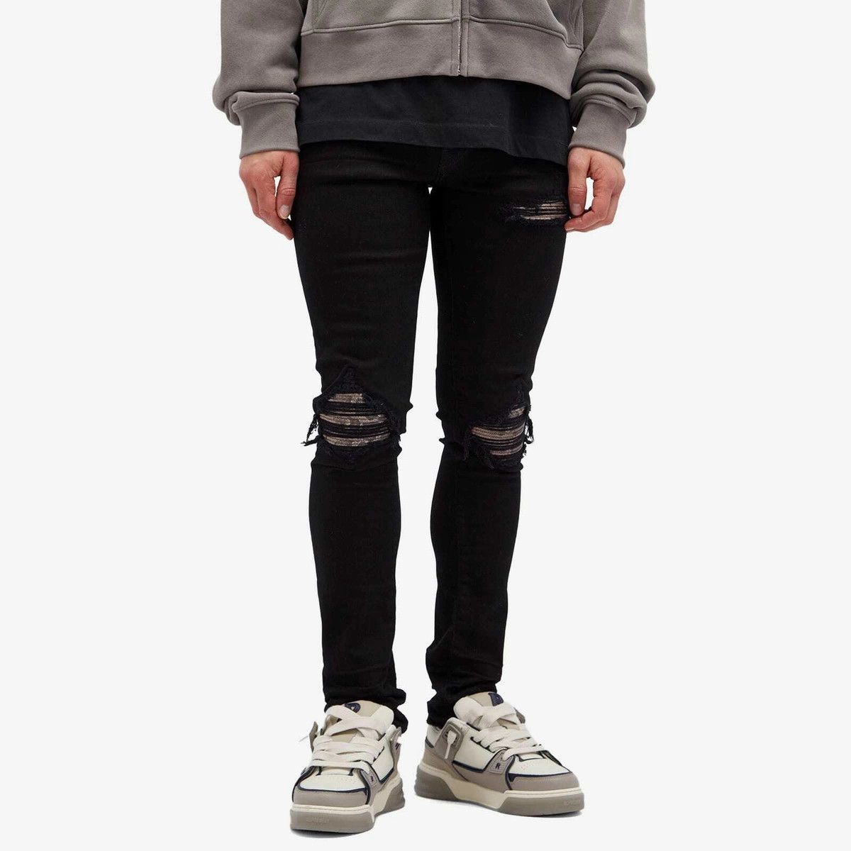 Amiri o1orln1125 Snake MX1 Jeans in Black Size US 36 / EU 52 - 2 Thumbnail