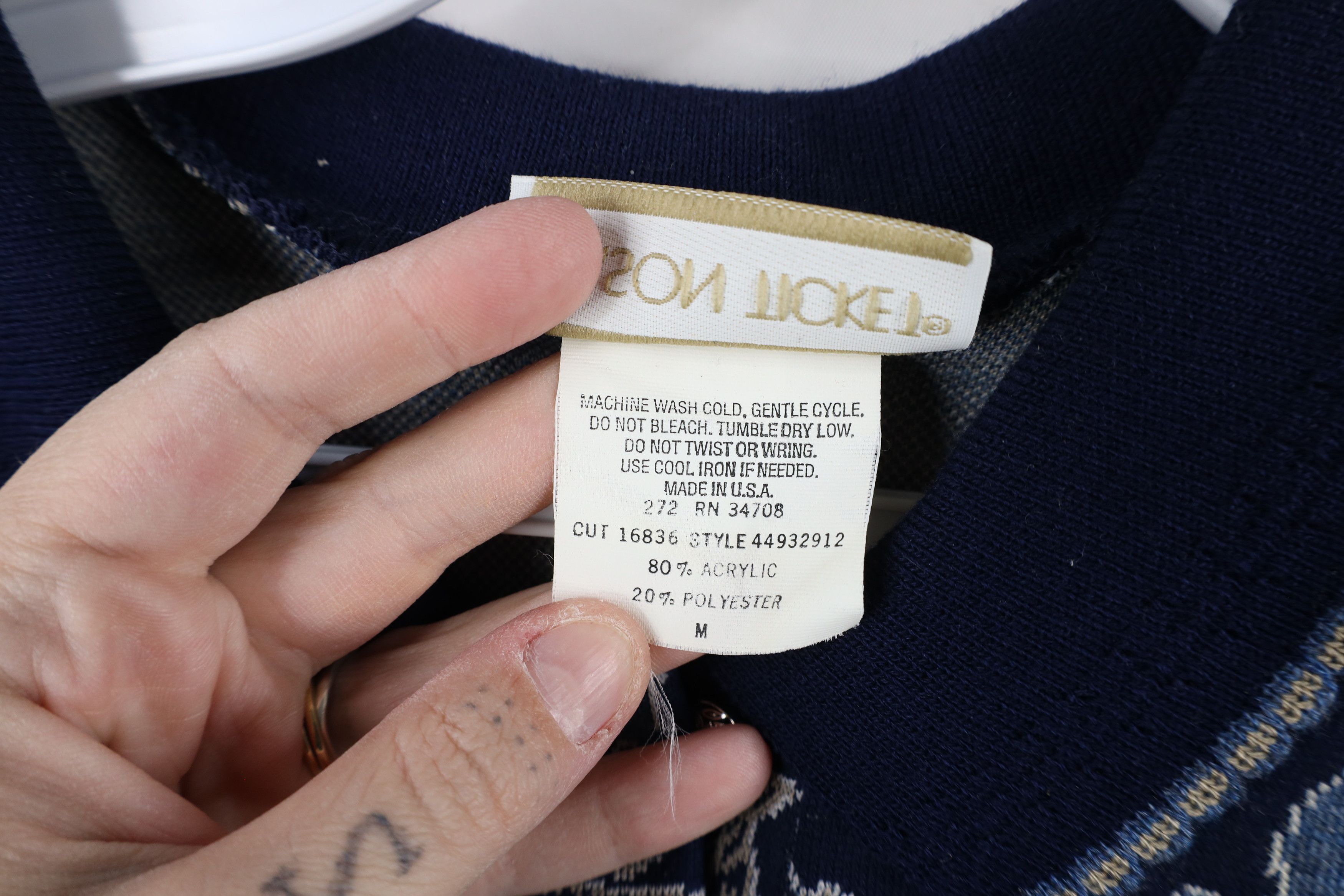 Vintage Vintage 90s Streetwear Knit Collared Pullover Sweater USA Size M / US 6-8 / IT 42-44 - 7 Thumbnail