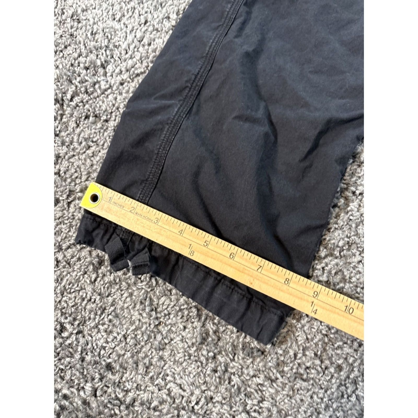 American Eagle Outfitters American Eagle Outfitters Pants Womens 26x28 Baggy Jogger Cargo Pockets Adjustable Black Gray Size 25" / US 0 / IT 36 - 3 Thumbnail