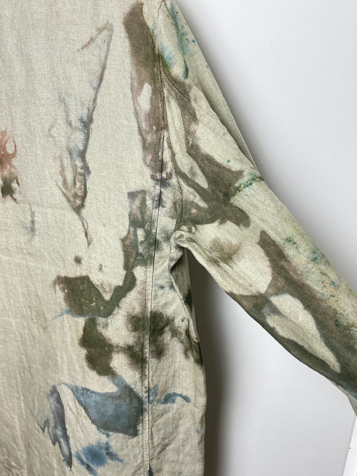 Kenzo kenzo custom tie dye y2k painters work/chore linen jacket Size US M / EU 48-50 / 2 - 11 Thumbnail