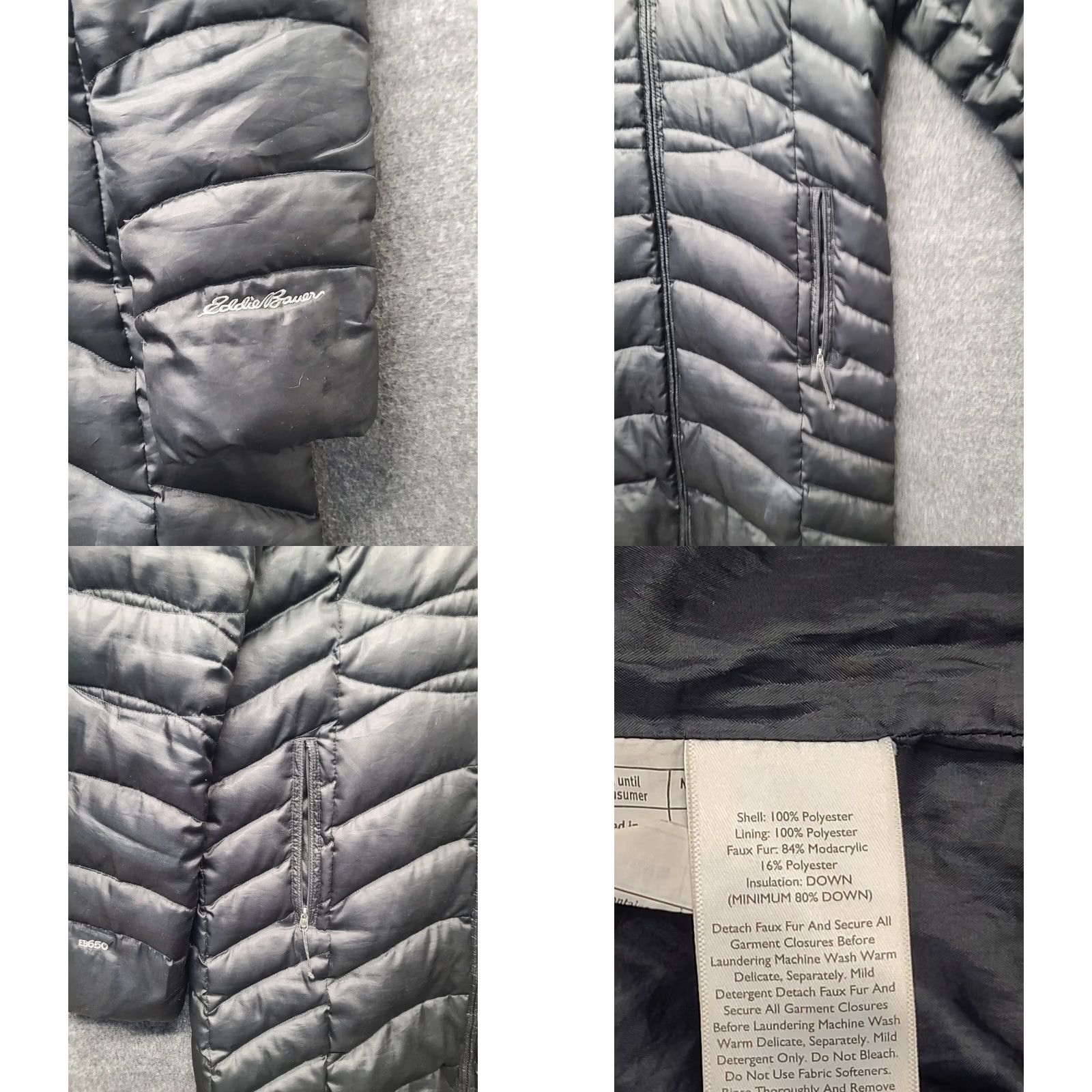 Eddie Bauer VINTAGE Eddie Bauer Stadium Coat Women's S Superior Down Weather-edge Black 650 Size S / US 4 / IT 40 - 8 Thumbnail