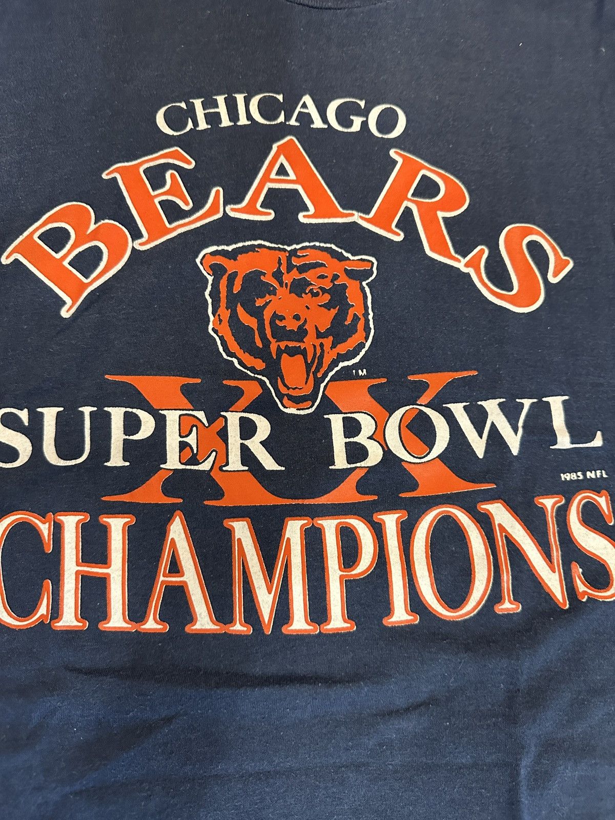 Vintage Vintage 1985 Chicago Bears Super Bowl XX Tee Screen Stars Size US S / EU 44-46 / 1 - 10 Thumbnail