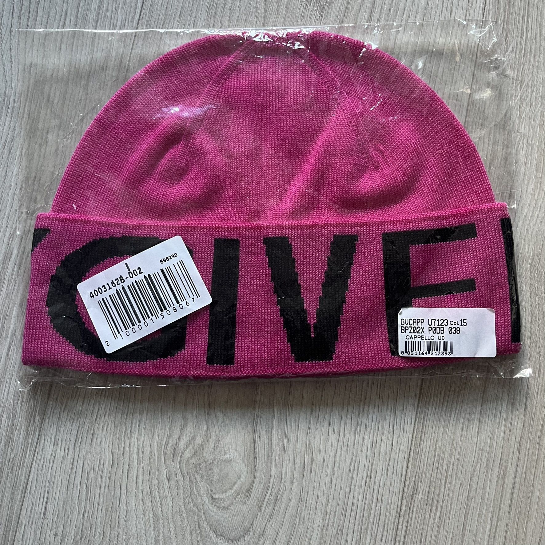 Givenchy Givenchy Jacquard Logo Beanie Pink Size ONE SIZE - 5 Thumbnail