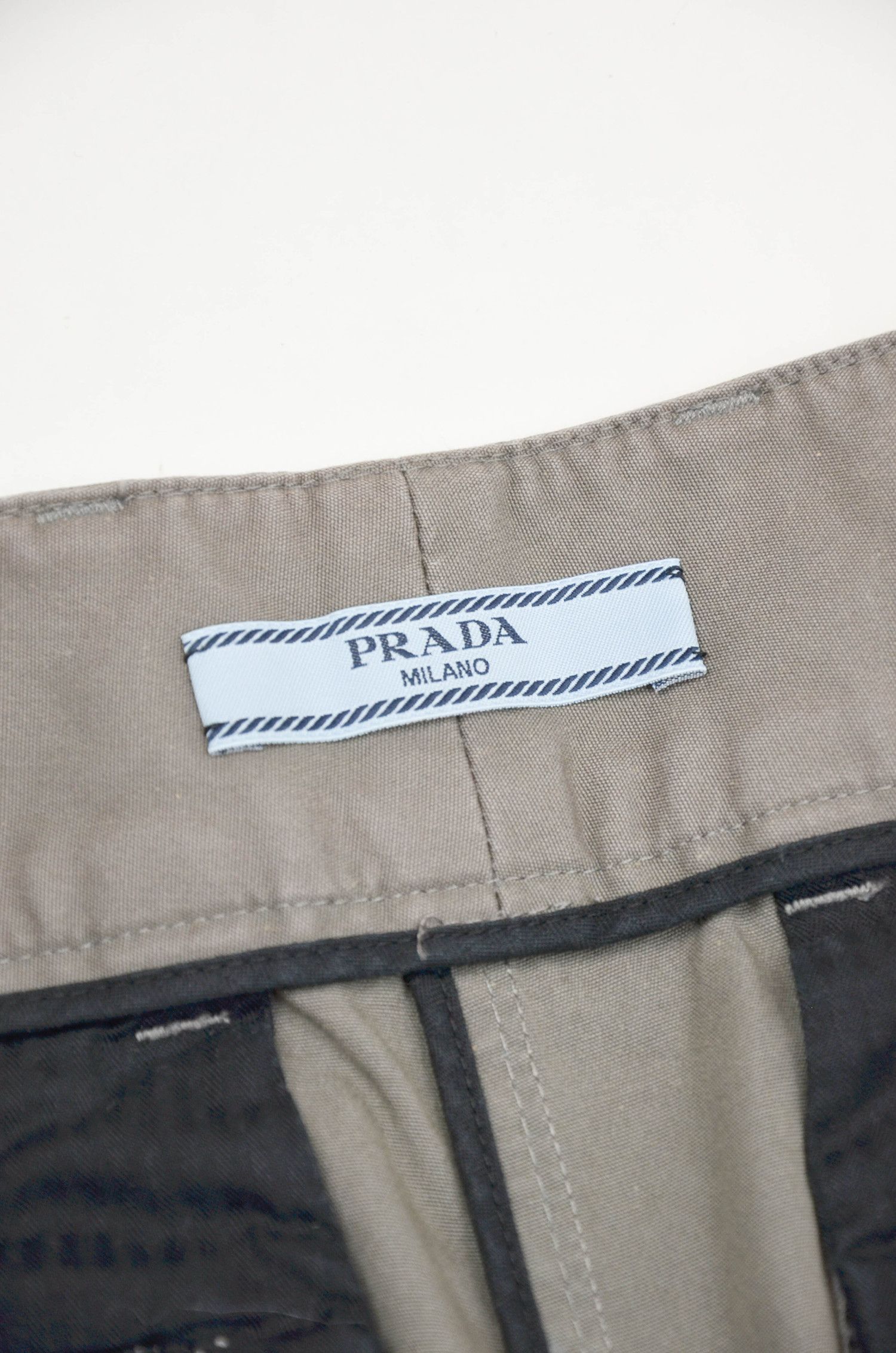 Prada PRADA Wide Leg Olive Pants - 42 Size 28" / US 6 / IT 42 - 9 Thumbnail
