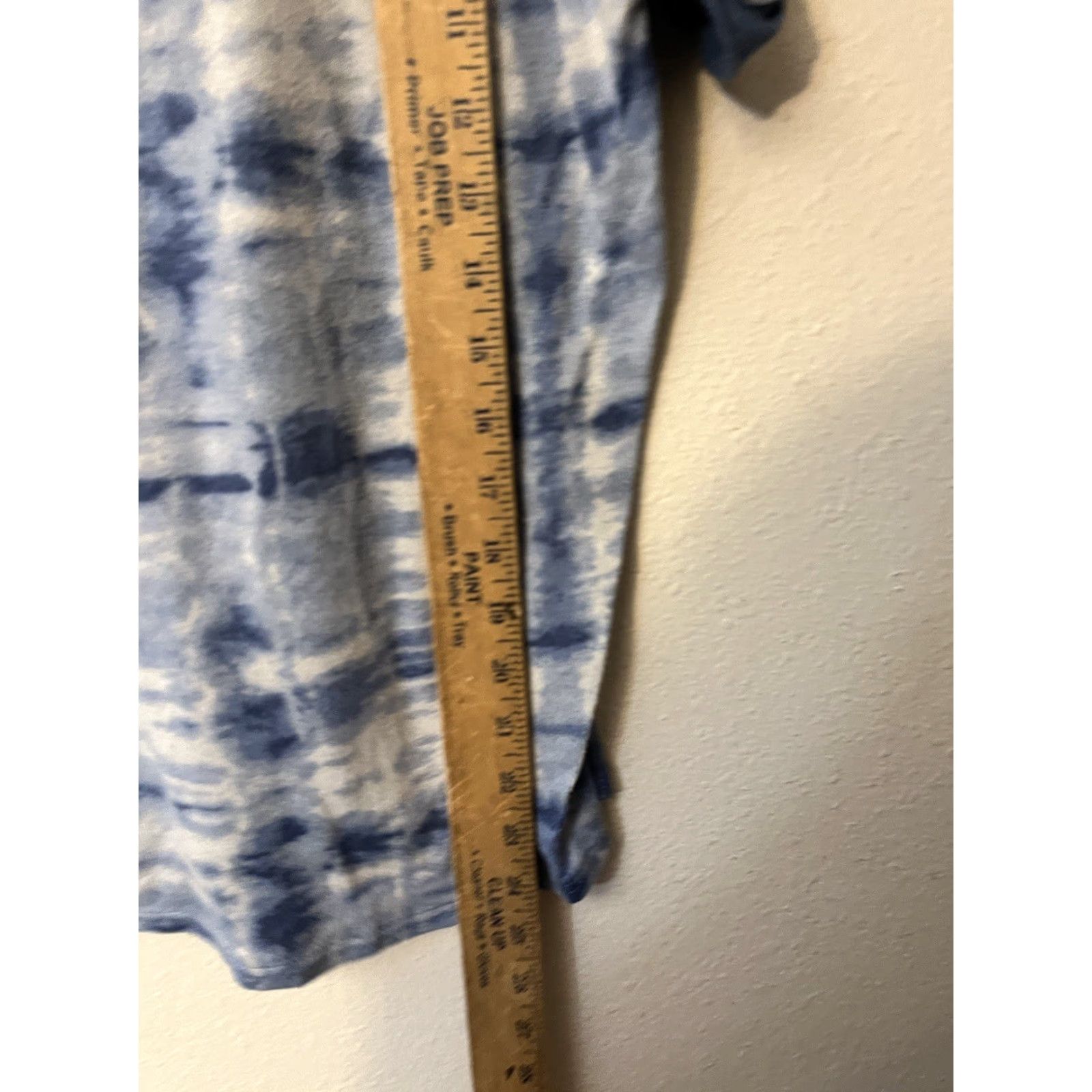 Lucky Brand Lucky Brand Sleep Shirt Small Blue White Tie Dye Long Sleeve Lounge Womens S/S Size S / US 4 / IT 40 - 4 Thumbnail