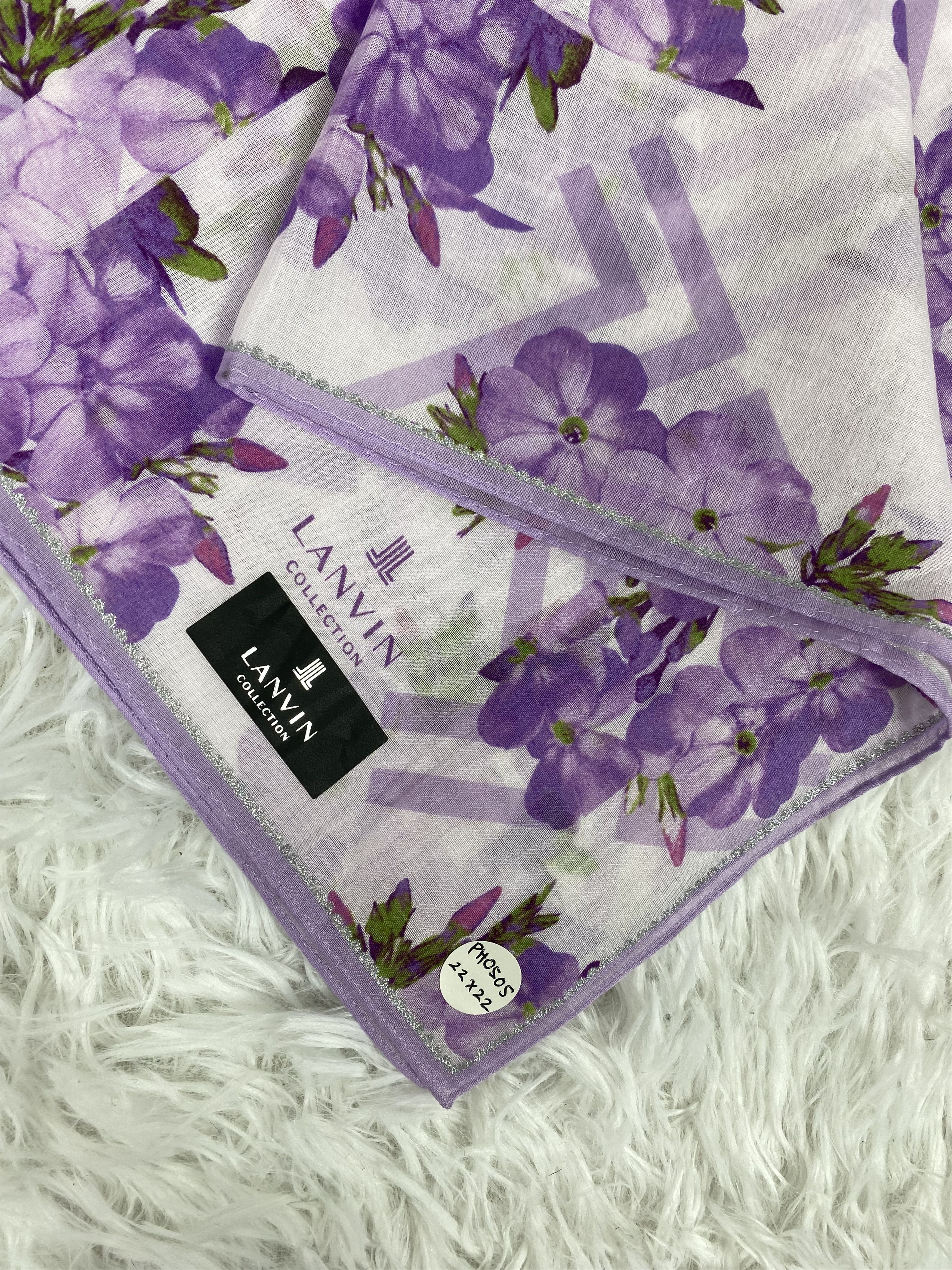 Lanvin Vintage Lanvin Handkerchief Neckerchief PH0505 Size ONE SIZE - 2 Thumbnail
