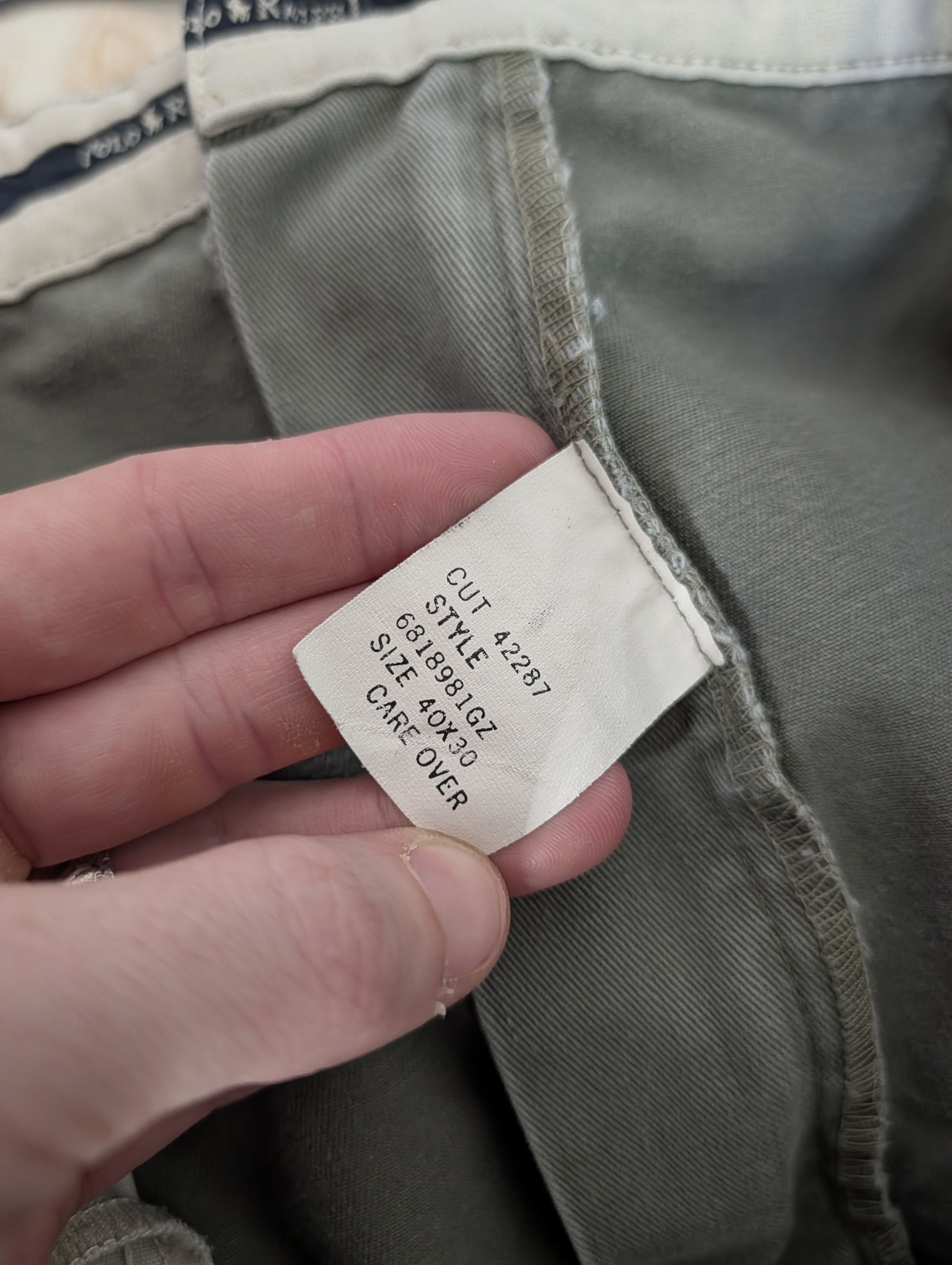 Polo Ralph Lauren Vintage MiUSA light gray/olive Polo Chino cotton pants Size US 38 / EU 54 - 10 Thumbnail