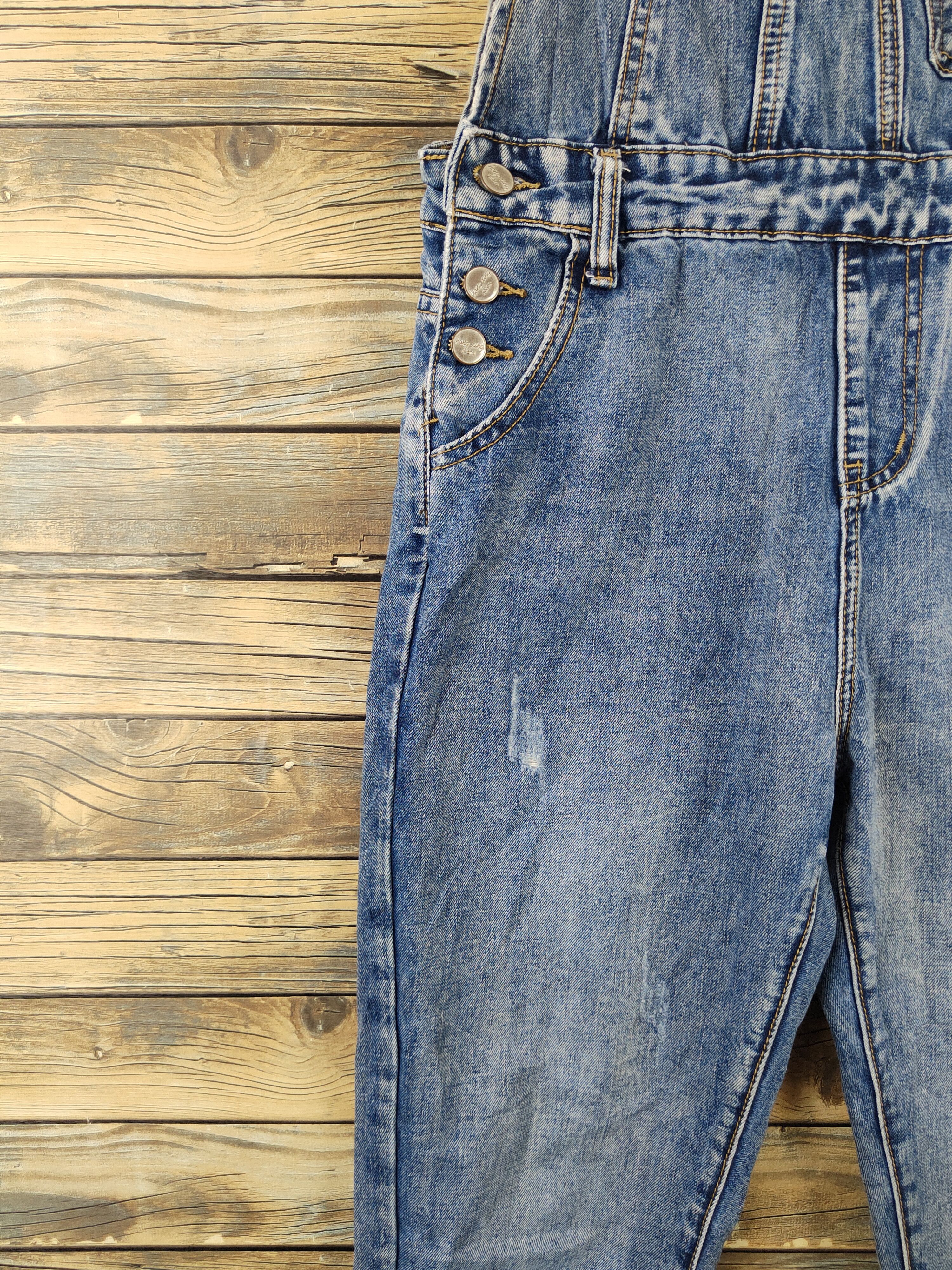 Japanese Brand × Vintage Vintage Japanese Brand Blue Denim Jumpsuits Size 31" - 6 Thumbnail