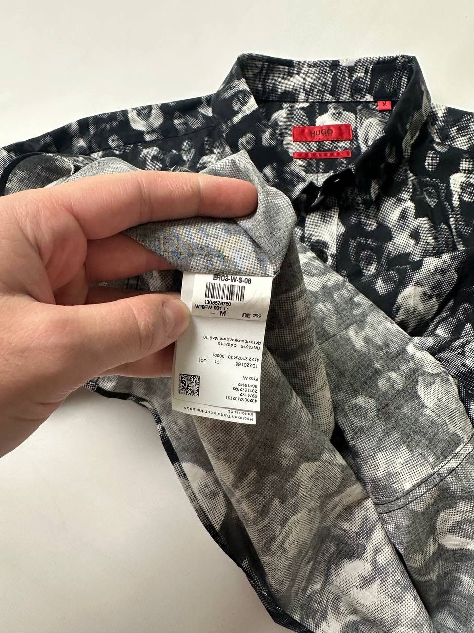 Hugo RRP 140$ Hugo CDG Style Ero3-W Printed Extra Slim Shirt Size US M / EU 48-50 / 2 - 6 Thumbnail