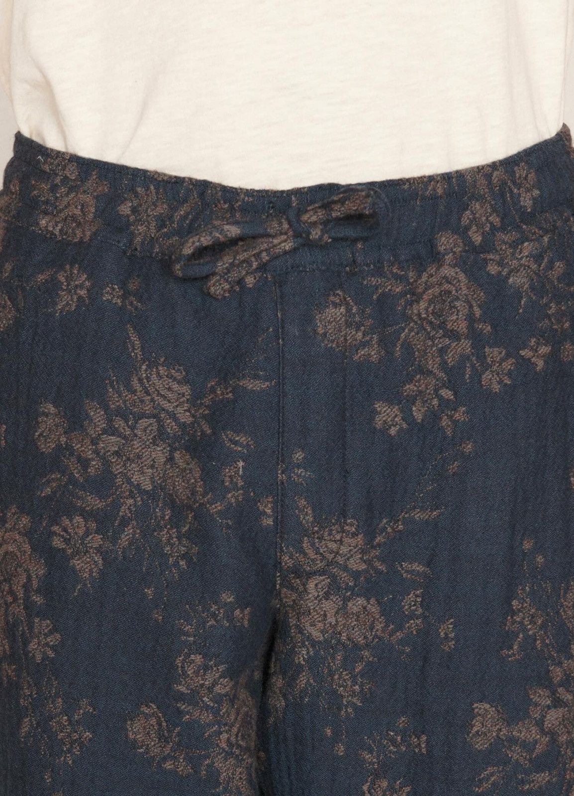 YMC !DS! SS23 YMC Alva Floral Navy Wool Casula Pants Size US 34 / EU 50 - 8 Thumbnail