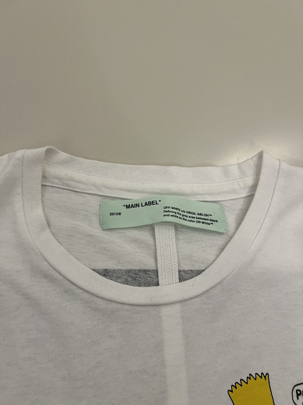 Off-White Off White X Bart Simpson Tee White Size US XXL / EU 58 / 5 - 5 Thumbnail