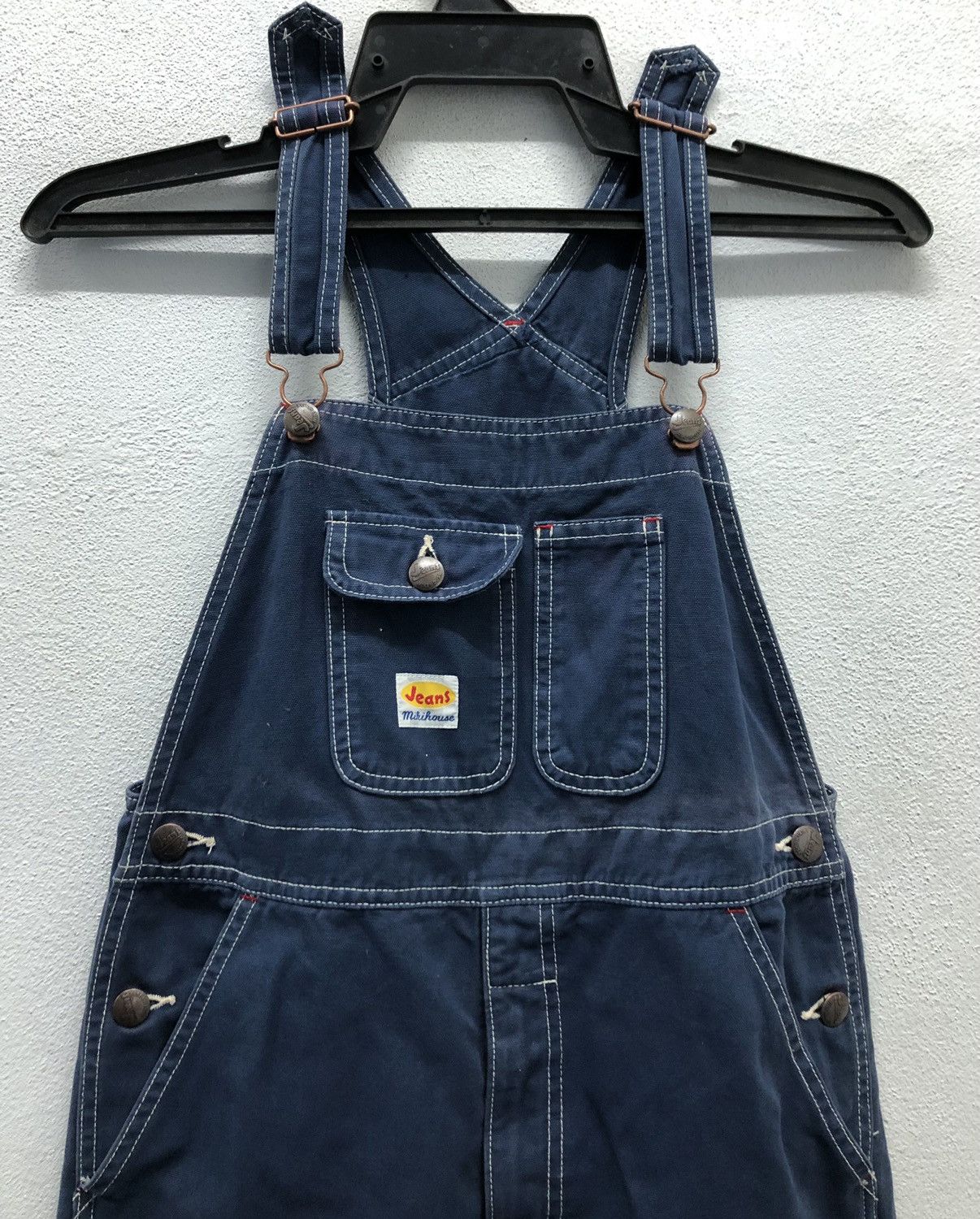 Japanese Brand Vintage Mikihouse Jeans Made In Japan Overalls Size US 31 - 3 Thumbnail