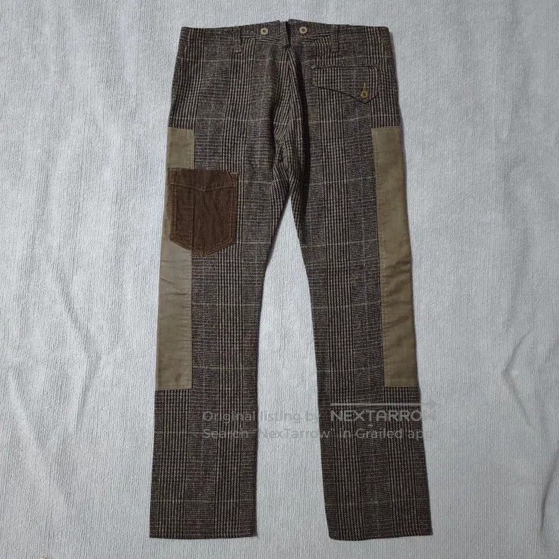 Junya Watanabe Junya Watanabe size L Wool corduroy patchwork checkered tr Size US 27 - 2 Thumbnail