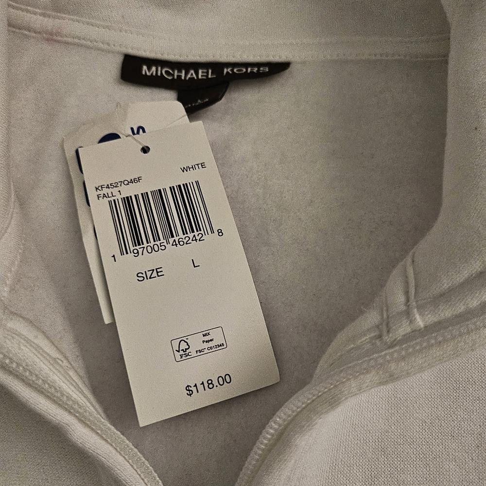 Michael Kors Michael Kors logo-print cotton sweatshirt White L Size US L / EU 52-54 / 3 - 4 Thumbnail