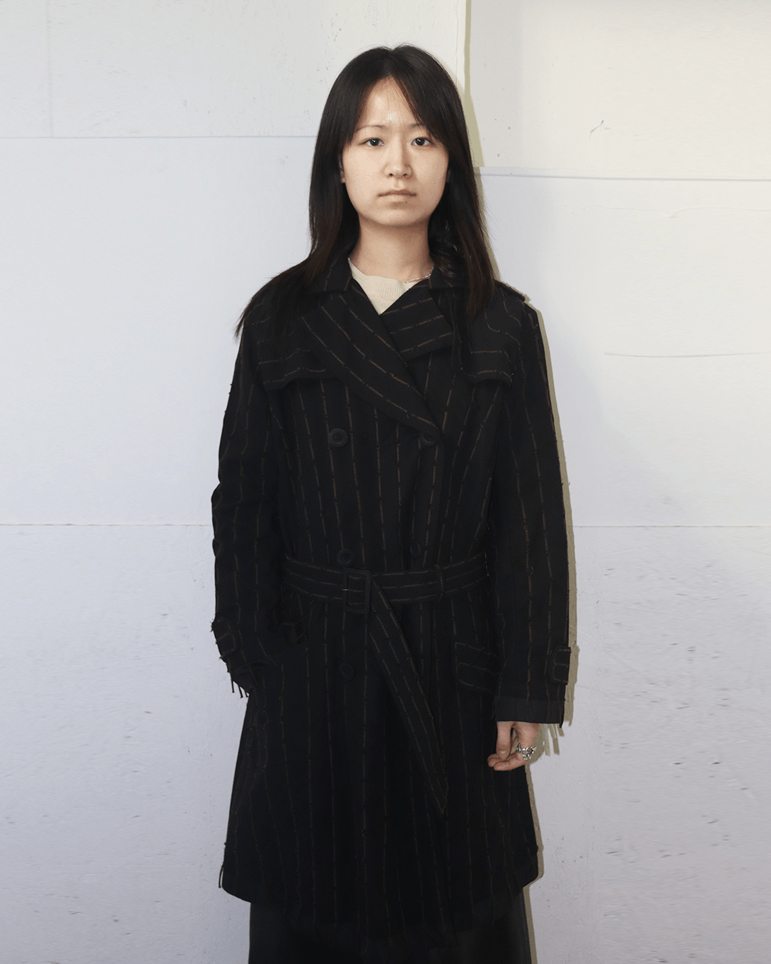 Japanese Brand Yoshiki Hishinuma Deconstructed Stitch Trench Coat Size XS / US 0-2 / IT 36-38 - 2 Thumbnail
