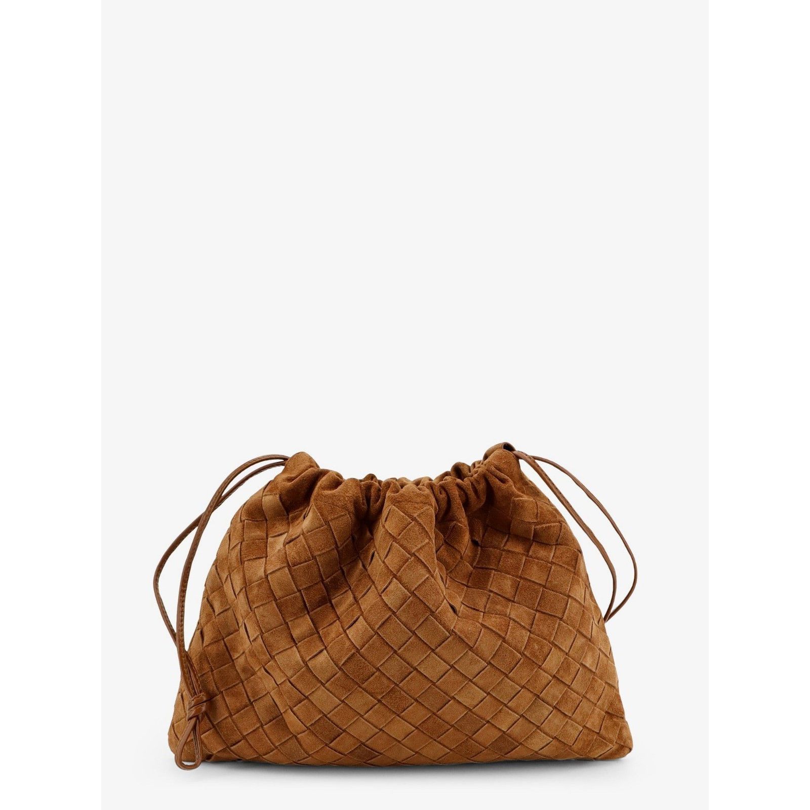 Bottega Veneta BOTTEGA VENETA Dustbag Medium $2600 Amber Suede Handbag New Size ONE SIZE - 2 Thumbnail