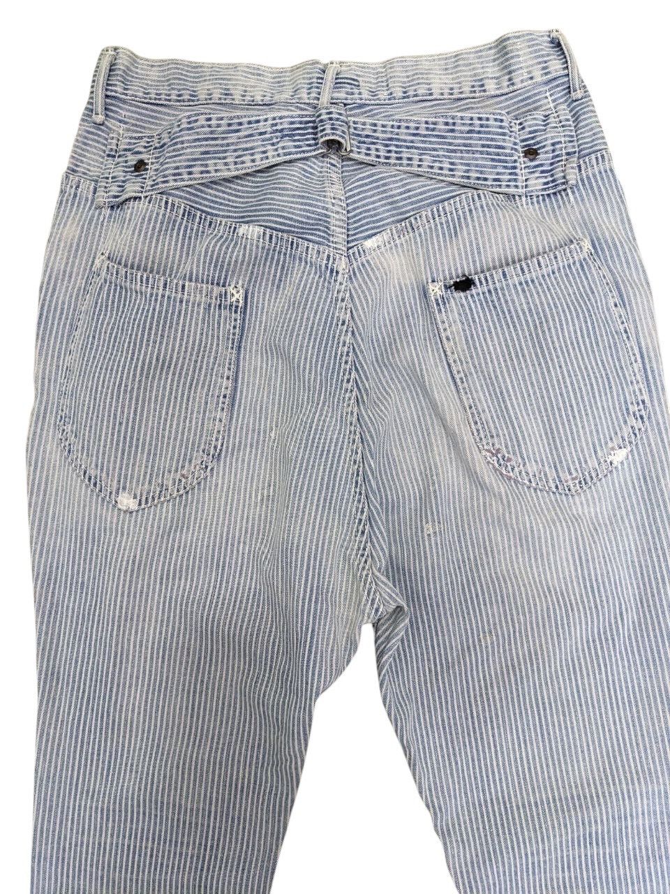 Kapital KAPITAL CENTURY DENIM HICKORY PAINTED 70’sVINTAGE BUCKLEBACK Size US 28 / EU 44 - 8 Thumbnail
