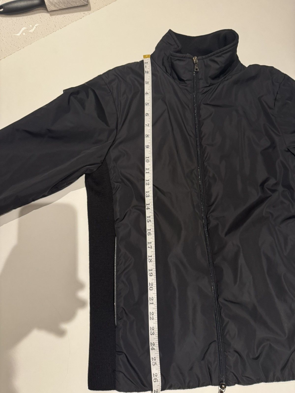 Prada Prada Black Nylon and Wool Jacket Made in Italy Bomber RARE Size US M / EU 48-50 / 2 - 24 Thumbnail