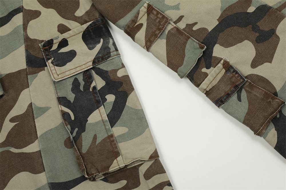 Designer × Japanese Brand × Vintage washed faded camo skate hiphop baggy cargo pants Size US 29 - 8 Thumbnail