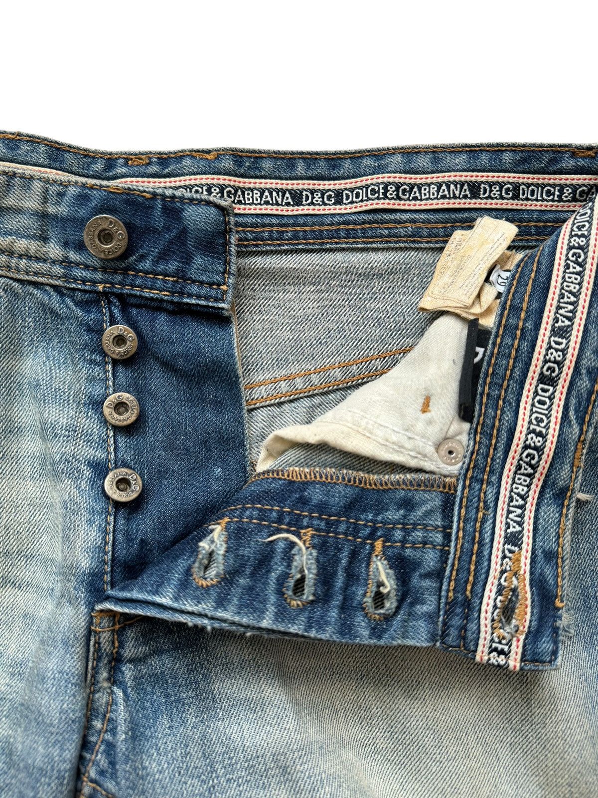 Dolce & Gabbana Vintage Dolce & Gabbana Distressed Ripped Shorts Jeans Size US 30 / EU 46 - 12 Thumbnail