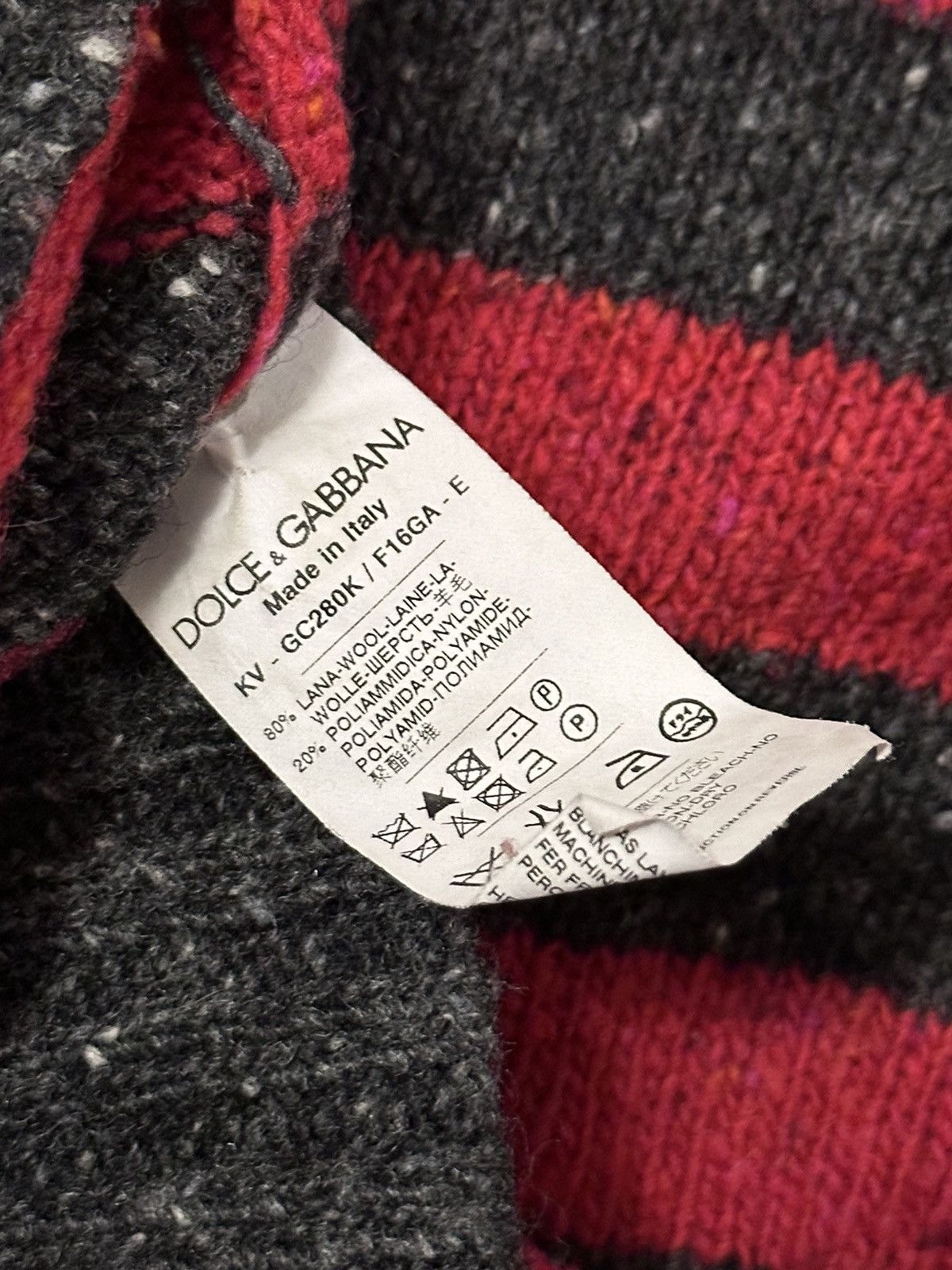 Dolce & Gabbana Dolce Gabbana “Freddy Krueger” Striped Wool Y2k Sweater Size US M / EU 48-50 / 2 - 9 Thumbnail
