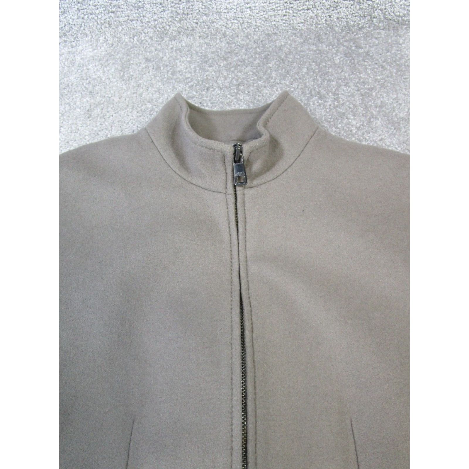 Banana Republic VINTAGE Banana Republic Jacket Womens XS Gray Wool Mid-Length Long Sleeve Zip Regular Fit Size XS / US 0-2 / IT 36-38 - 2 Thumbnail