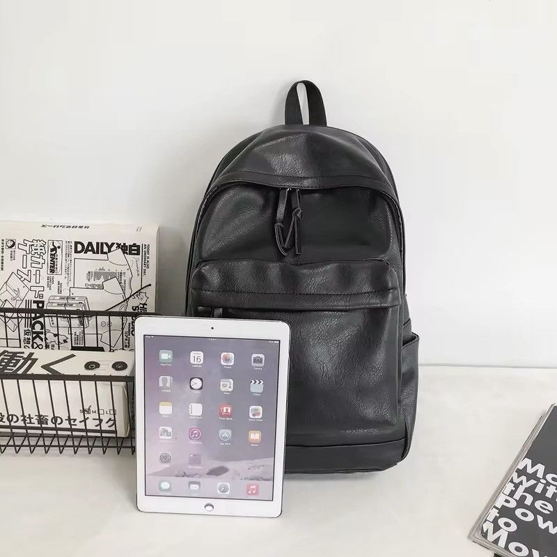 Leather Soft Leather Backpack Size ONE SIZE - 4 Thumbnail