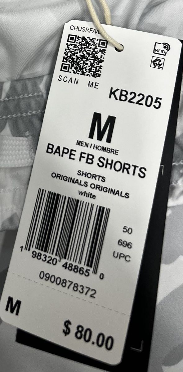 Adidas × Bape Adidas x Bape Football Slim White Shorts Sz L,XL,XXL NEW! Size US 34 / EU 50 - 10 Thumbnail