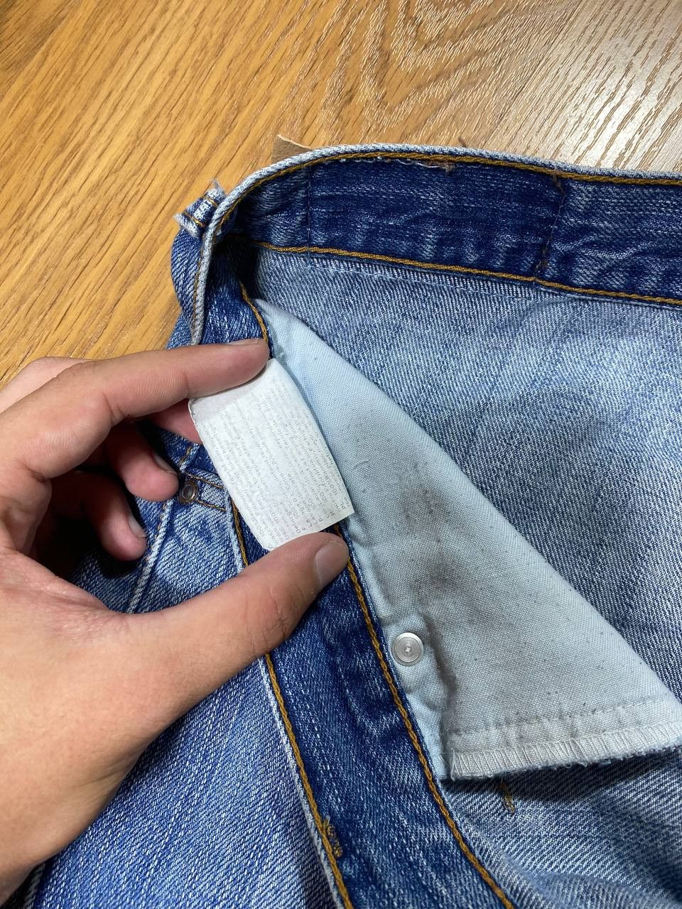 Jean × Mustang × Vintage Vintage 90s mustang jeans light blue wash Size US 36 / EU 52 - 4 Thumbnail