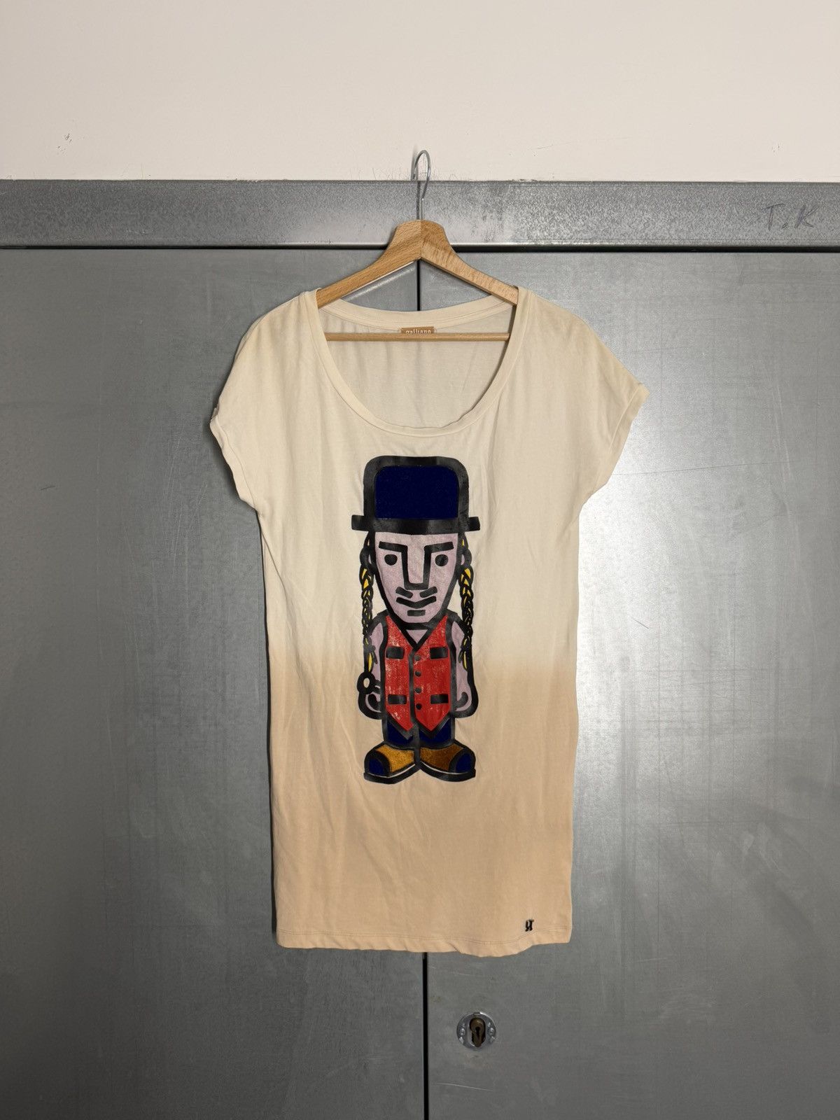 John Galliano Vintage 00s Self Portrait John Galliano Midi Dress / T-Shirt Size XS / US 0-2 / IT 36-38 - 1 Thumbnail