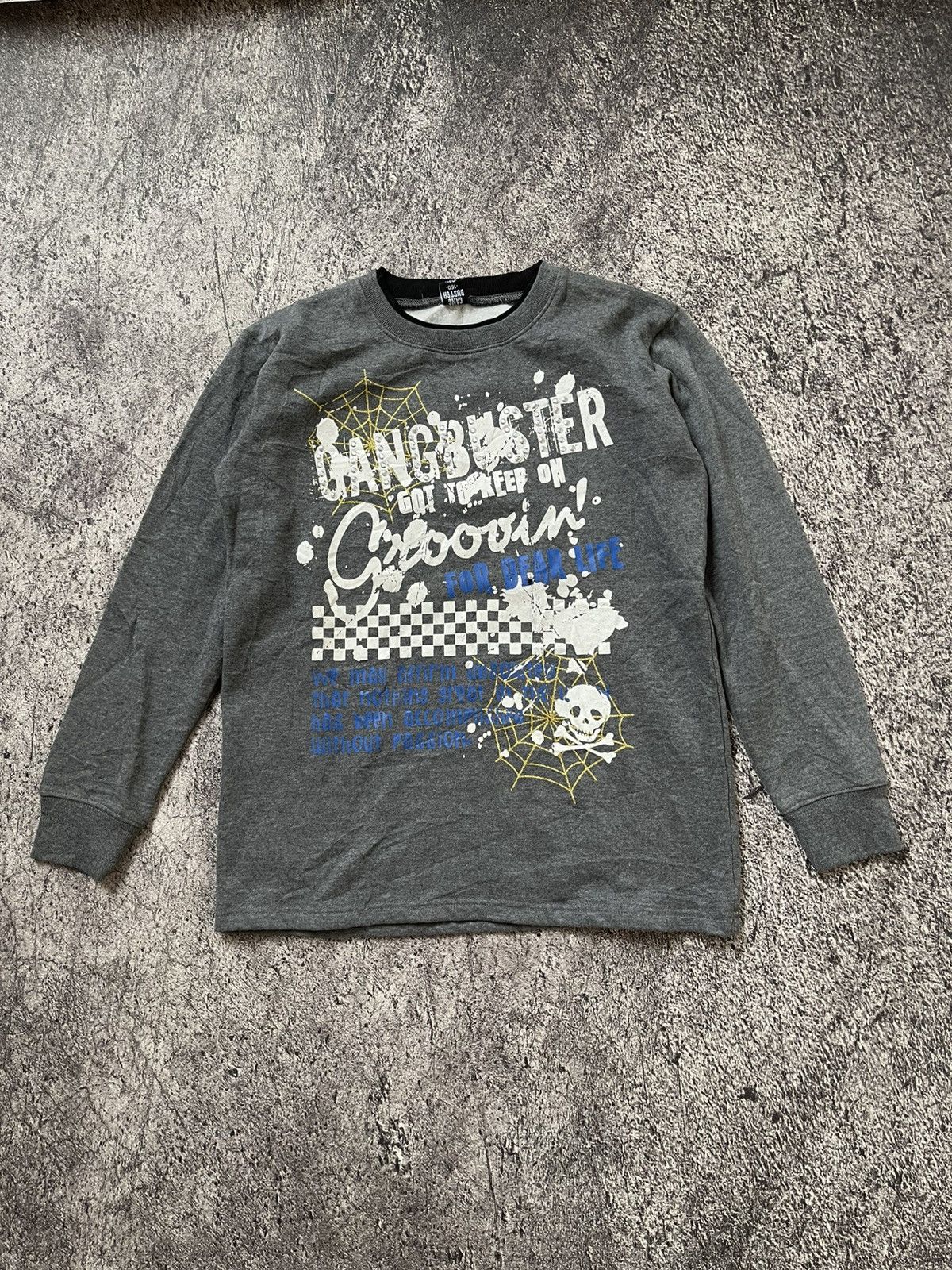 Japanese Brand Y2K Gang Buster ifsixwasnine punk sweatshirt Size US M / EU 48-50 / 2 - 1 Thumbnail