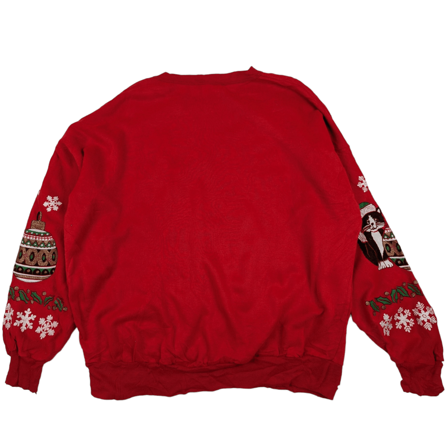 Vintage Vintage 90's NUT CRACKER Cat Full Print Christmas Jumper Size XXL / US 16-18 / IT 52-54 - 10 Thumbnail