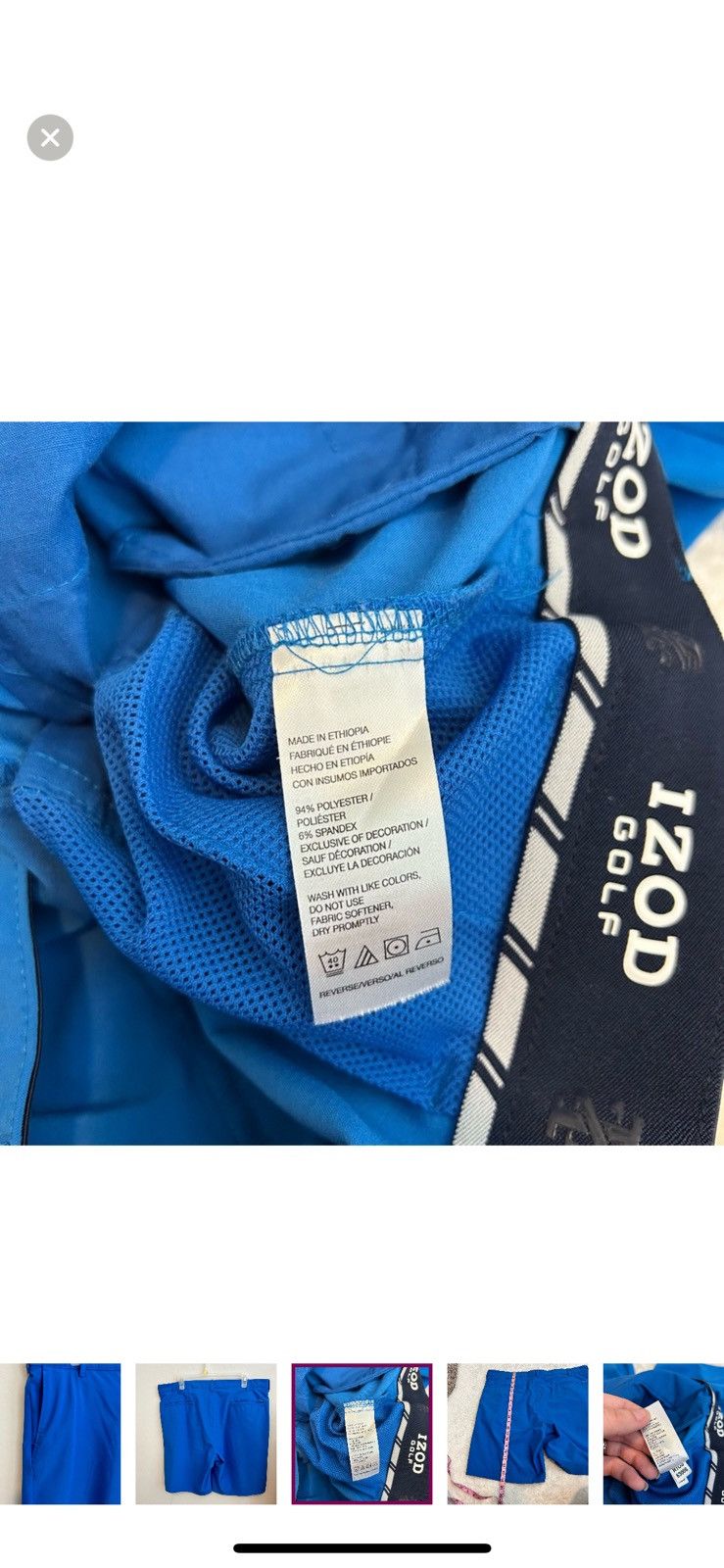 Izod Izod blue golf shorts size 36 Size US 36 / EU 52 - 2 Thumbnail