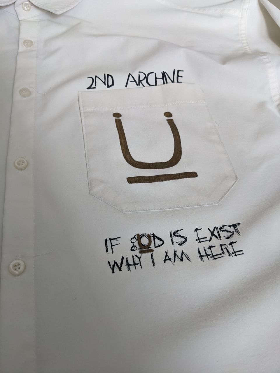 Japanese Brand SEDITIONARIES ANARCHY LONGSLEEVE BUTTON UP SHIRT 2ND ARCHIVE Size US XL / EU 56 / 4 - 16 Thumbnail