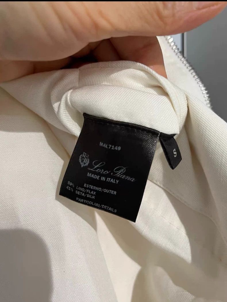 Loro Piana LORO PIANA Solid color zipper stand collar long sleeve jac Size US S / EU 44-46 / 1 - 8 Thumbnail