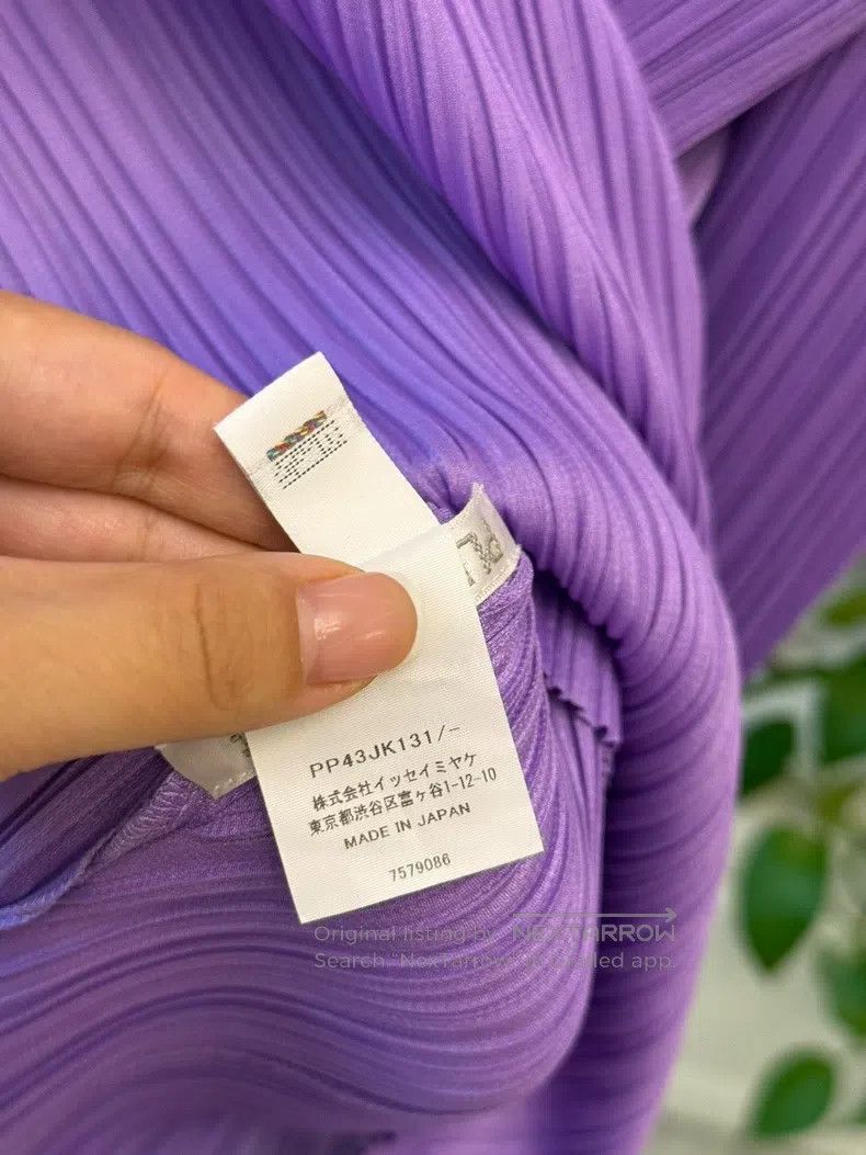 Issey Miyake Issey Miyake size:one size Purple Long Sleeve Size XXS / US 00 / IT 34 - 6 Thumbnail