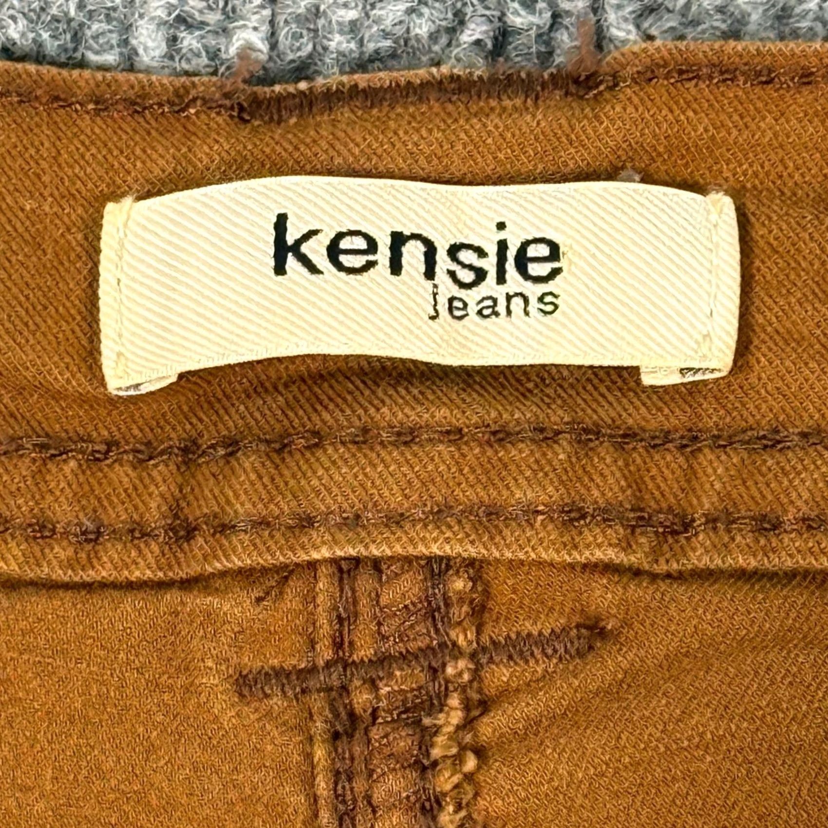 Vintage Kensie Jeans Brown Pants Boho Chic Cropped High Rise Tomboy Straight Leg 6/28 Size 28" / US 6 / IT 42 - 5 Thumbnail