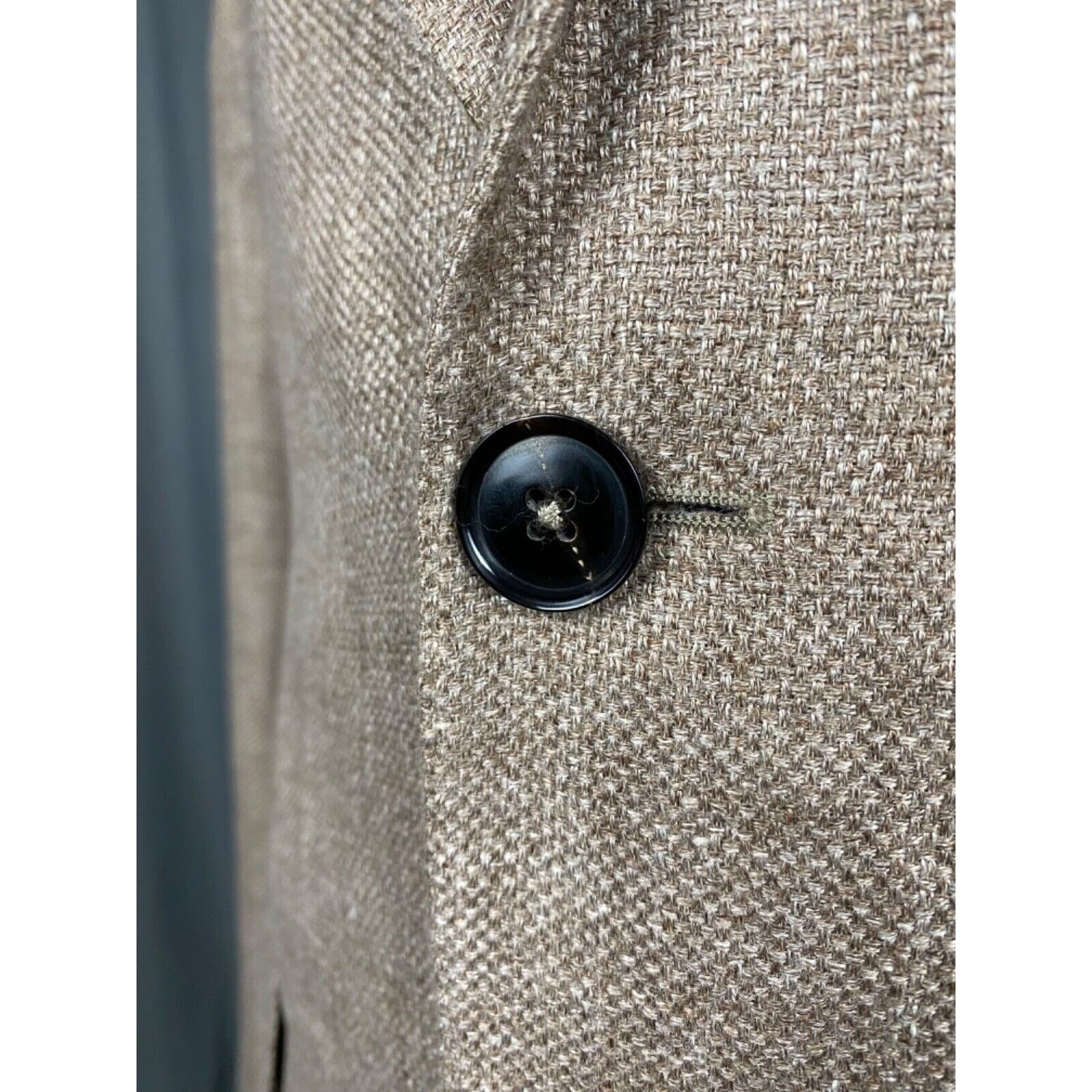 Ermenegildo Zegna MINT! Zegna RECENT Men's Brown Linen Wool Silk Blazer Sportc Size 50R - 8 Thumbnail