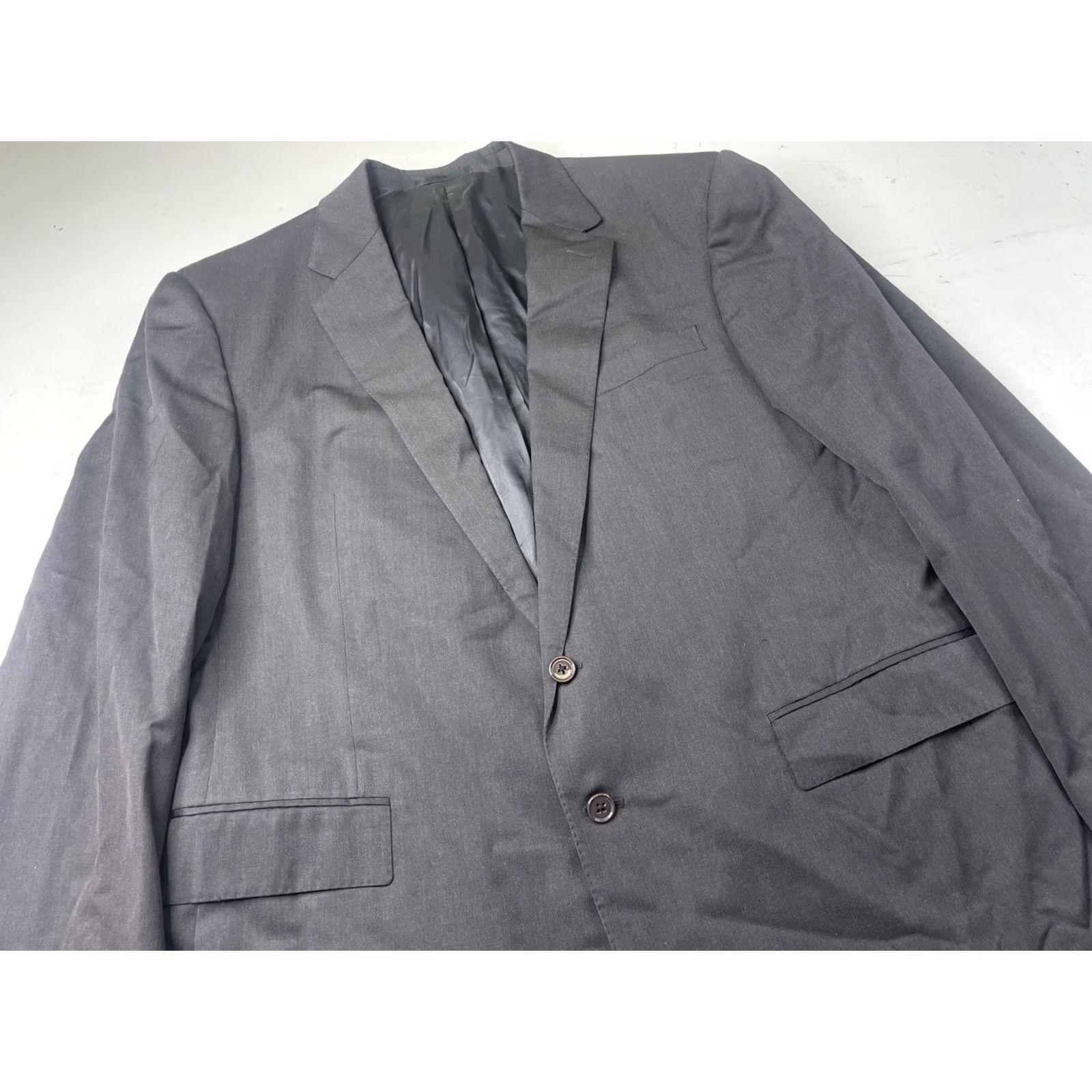 Ralph Lauren Ralph Lauren Black Label Mens Blazer Jacket Sport Coat Wool Charcoal 46R Regular Button Suit Jacket Birthday Not applicable Size 46R - 2 Thumbnail